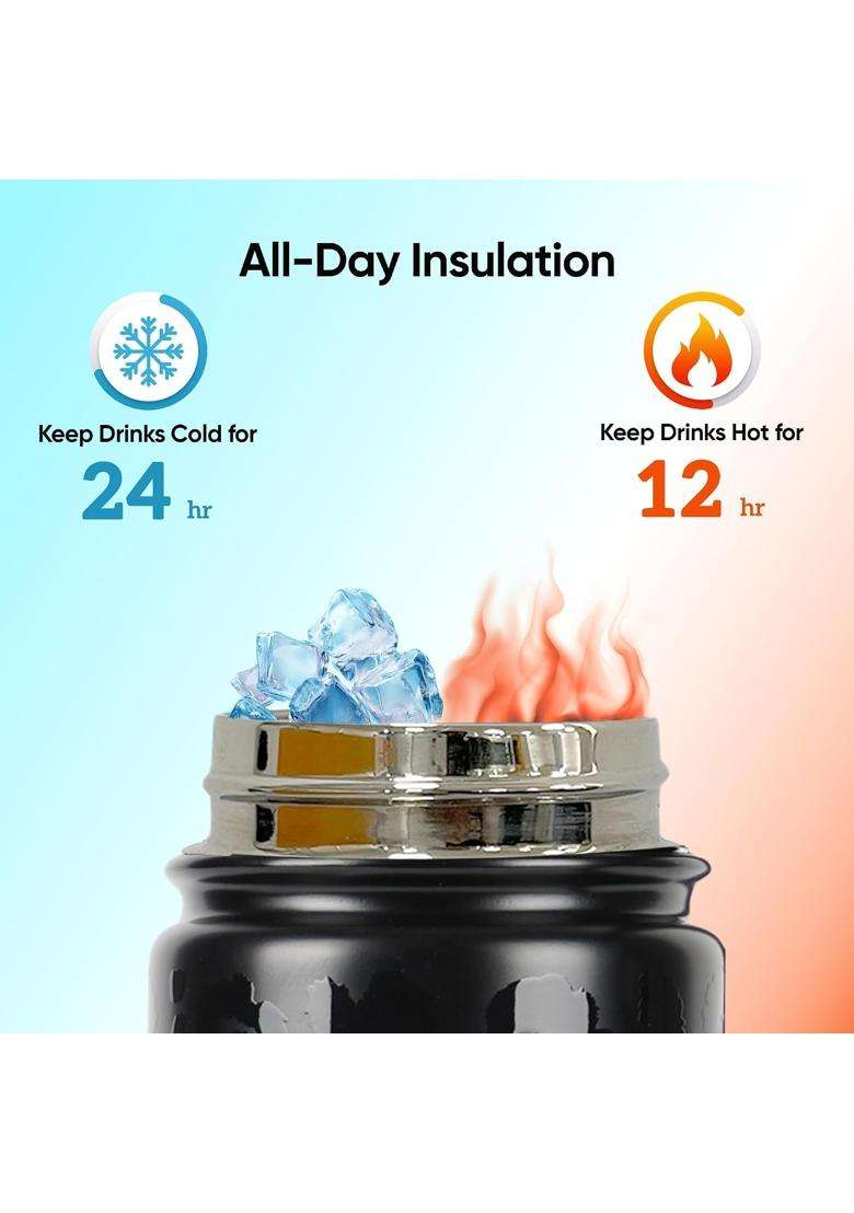 SOLARA Insulated Water Bottle | 1 L | 1.1 Qt - Indya