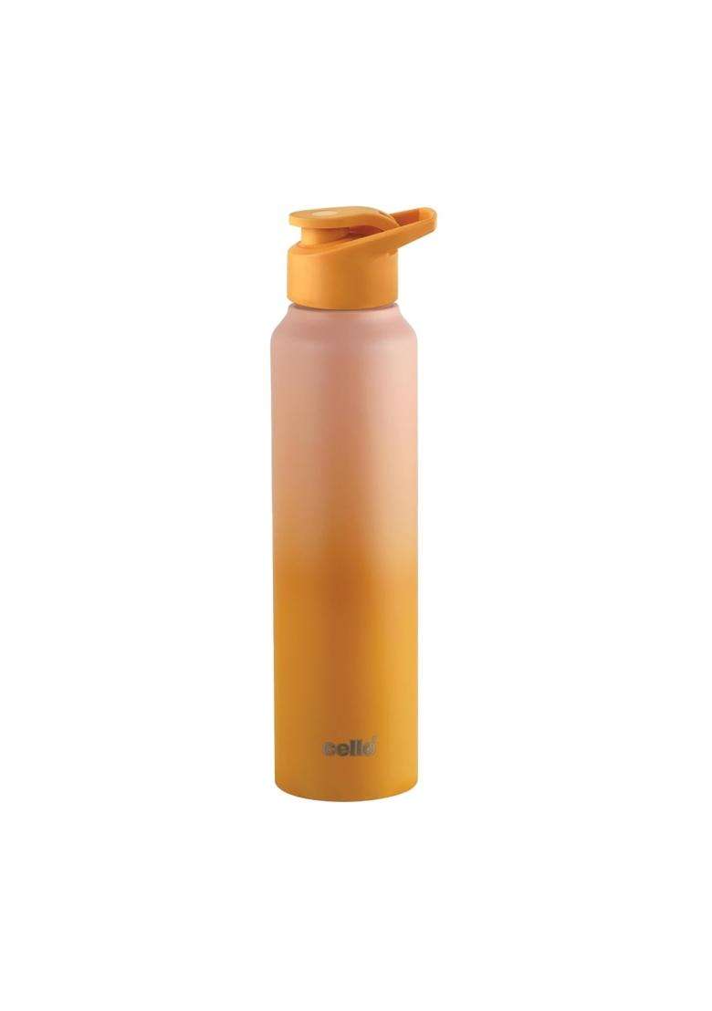 CELLO Aqua Pro Max Stainless Steel Water Bottle Pink and Yellow | 1000 ml | 33.8 fl oz | Leak Proof - Indya