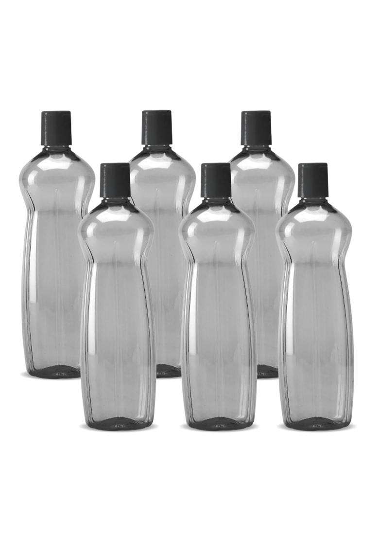 MILTON Pacific Water Bottles | 1 L | 1.1 Qt | Pack of 6 | BPA Free | Leak Proof - Indya