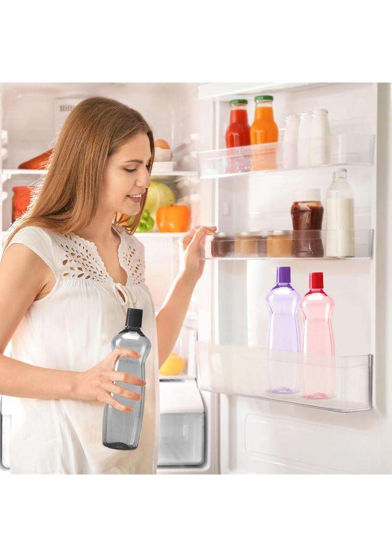 MILTON Pacific Water Bottles | 1 L | 1.1 Qt | Pack of 6 | BPA Free | Leak Proof - Indya