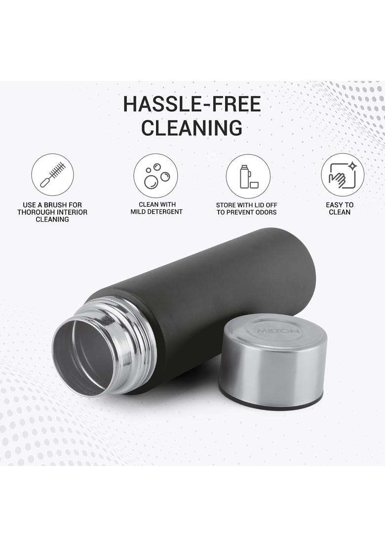 MILTON Glide 1000 Stainless Steel Water Bottle | 1 L | 1.1 Qt | Leak Proof | Rust Resistant - Indya