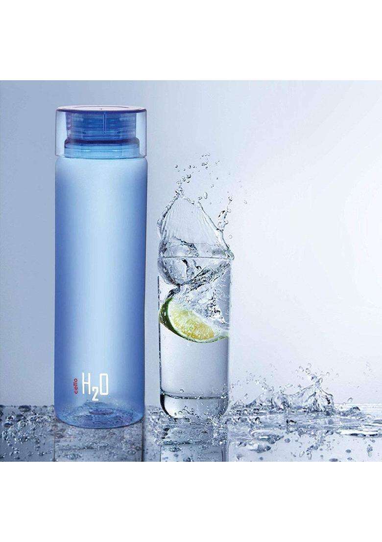 CELLO H2O Water Bottles | 1000 ml | 33.8 fl oz | 6-Piece Set | Leak Proof | Food Safe - Indya