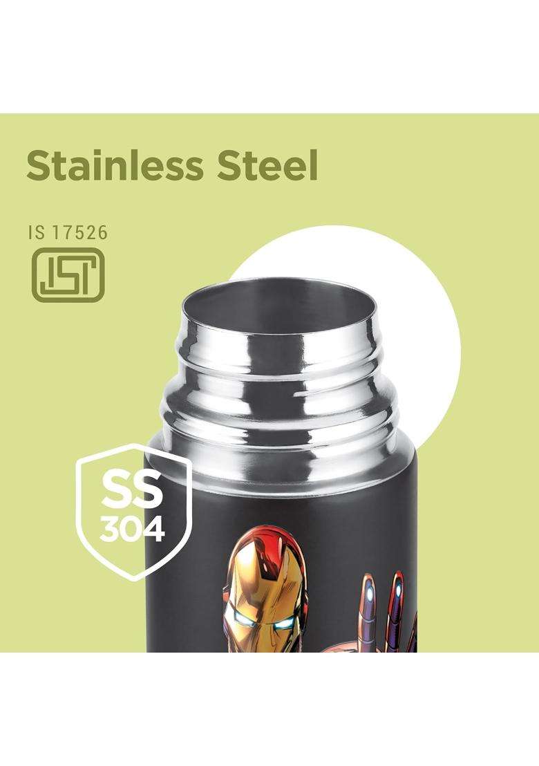 MILTON Marvel Mighty 600 Thermosteel ISI Certified Water Bottle | 500 ml | 16.9 fl oz | Leak Proof - Indya