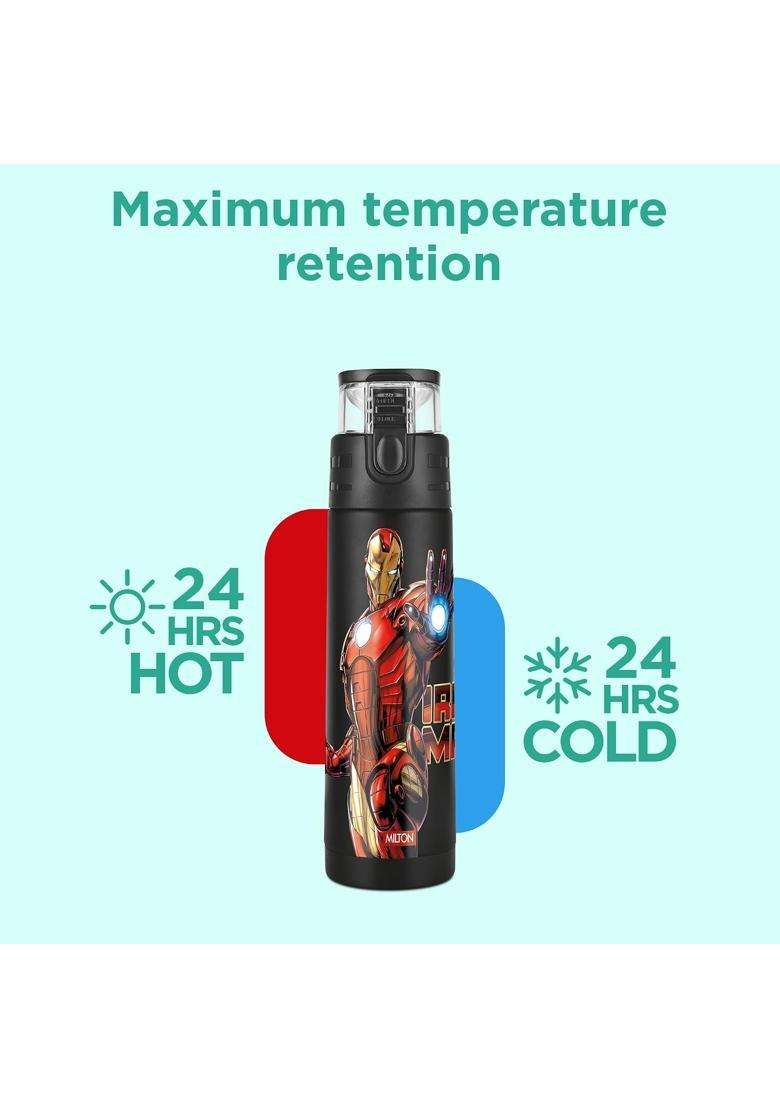 MILTON Marvel Mighty 600 Thermosteel ISI Certified Water Bottle | 500 ml | 16.9 fl oz | Leak Proof - Indya