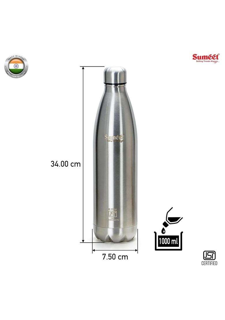 Sumeet Thermo1000 Stainless Steel Vacuum Flask | 1000 ml | 33.8 fl oz - Indya