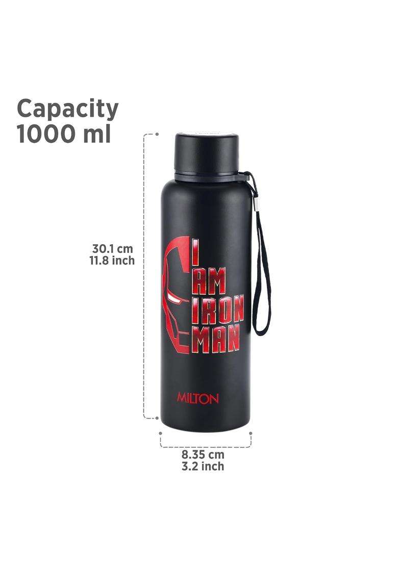 MILTON Artedge 1000 Thermosteel ISI Certified Water Bottle | 1000 ml | 33.8 fl oz | Leak Proof - Indya
