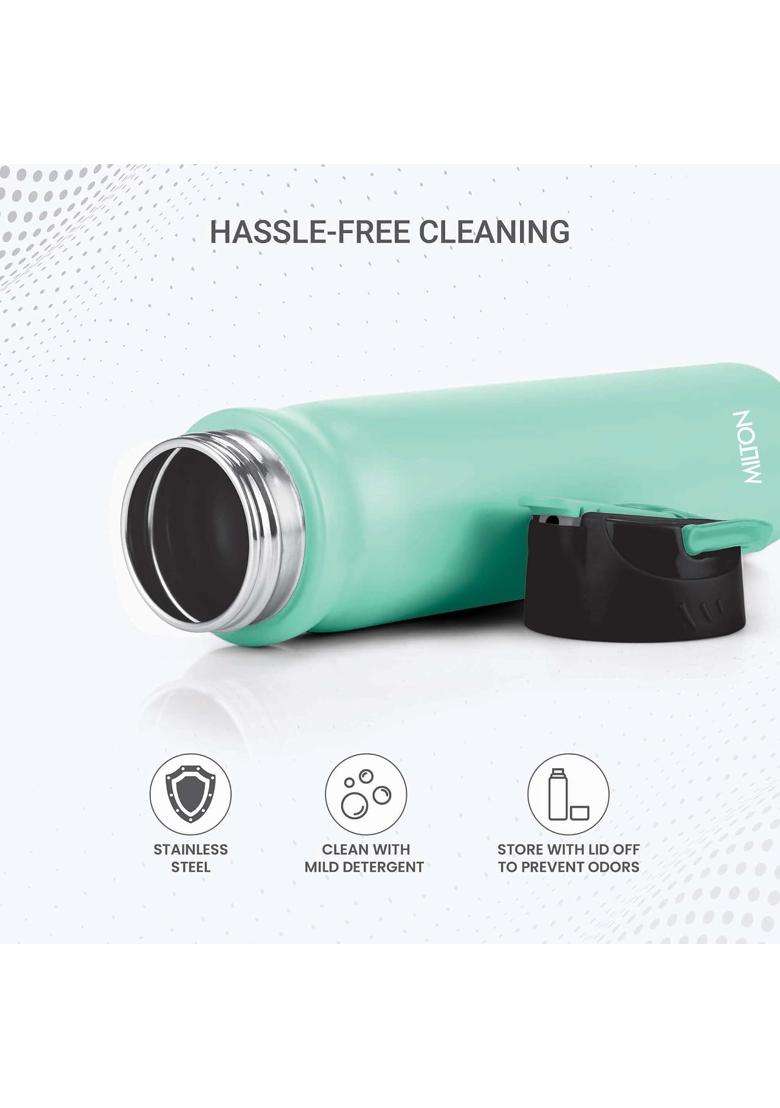 MILTON Max 600 Stainless Steel Sipper Water Bottle | 500 ml | 16.9 fl oz | Leak Proof | Rust Resistant - Indya