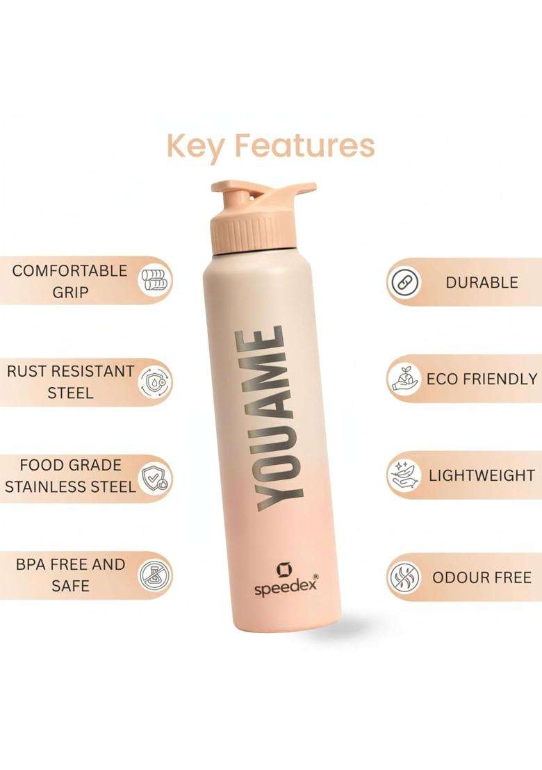 Speedex Customised Stainless Steel Water Bottle with Name | 1 L | 1.1 Qt - Indya