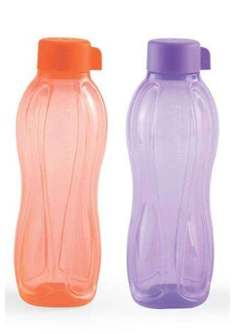 Tupperware Aqua-Safe Plastic Water Bottle | 1 L | 1.1 Qt | 2-Piece Set - Indya