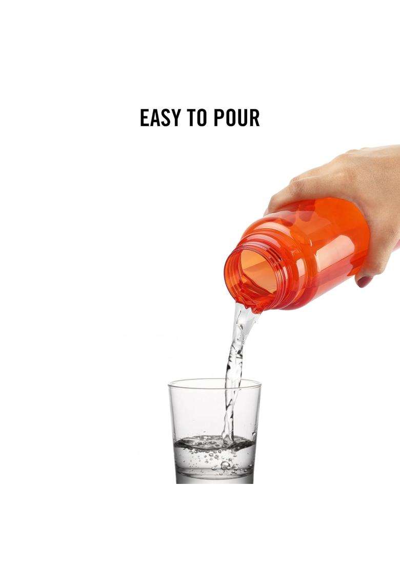 CELLO H2O PET Water Bottle for Office Assorted | 1000 ml | 33.8 fl oz | BPA Free | Leak Proof - Indya