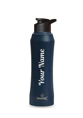 Speedex Stainless Steel Glacia Customised Darkblue Water Bottle with Sipper Cap | 1 L | 1.1 Qt | Leak Proof