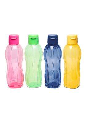 Tupperware Aquasafe Plastic Fliptop Bottle Set | 1 L | 1.1 Qt | 4-Piece Set