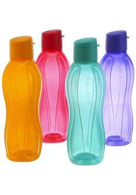 Tupperware Aquasafe Plastic Bottle | 1 L | 1.1 Qt | 4-Piece Set