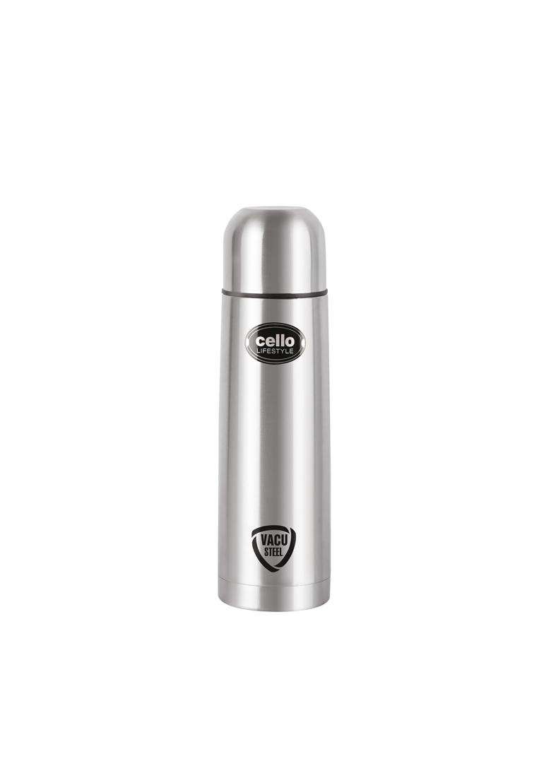 CELLO Lifestyle Insulated Stainless Steel Flask Silver | 500 ml | 16.9 fl oz - Indya