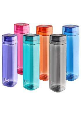 CELLO H2O Squaremate Water Bottle | 1000 ml | 33.8 fl oz | 6-Piece Set | Leak Proof | Food Safe