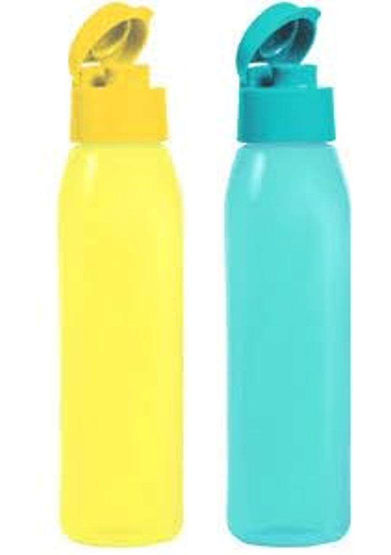Tupperware Plastic Flip Top Bottle Set | 500 ml | 16.9 fl oz | 2-Piece Set - Indya