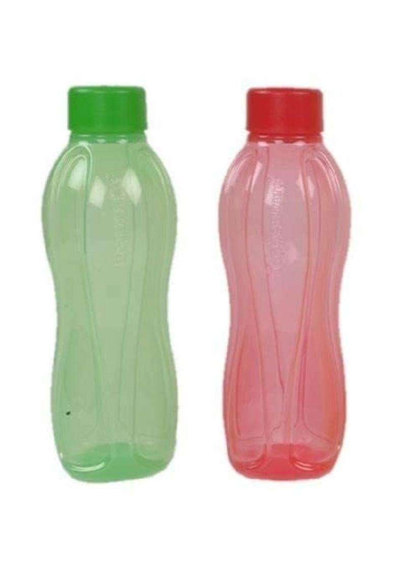 Tupperware Aquasafe Plastic Water Bottle Set | 500 ml | 16.9 fl oz | 2-Piece Set - Indya