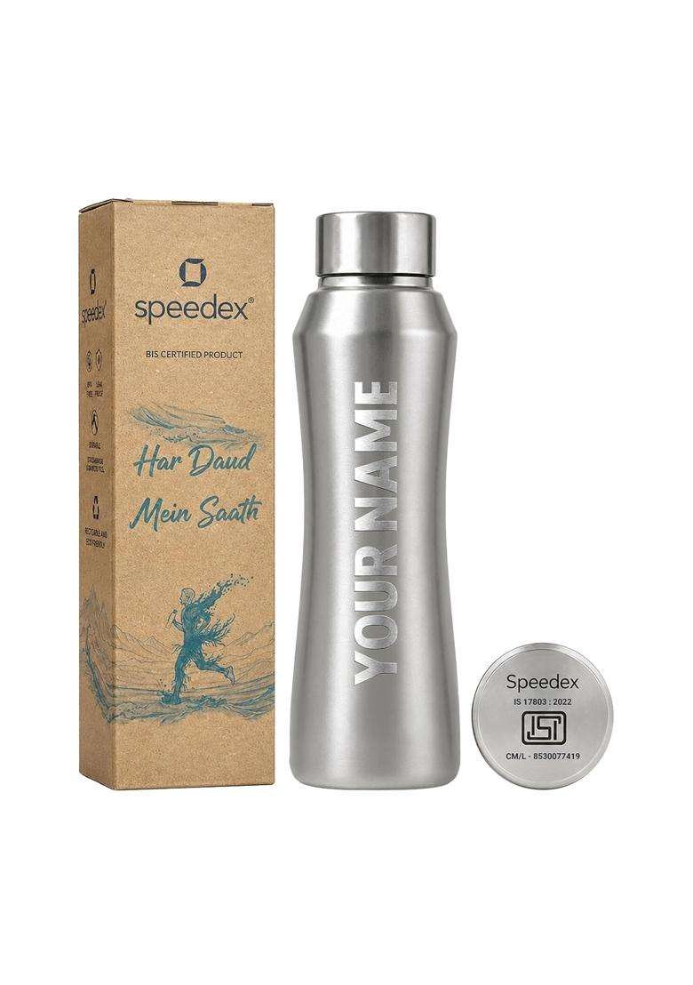 Speedex Customised Stainless Steel Water Bottle with Engraved Name | 1 L | 1.1 Qt - Indya