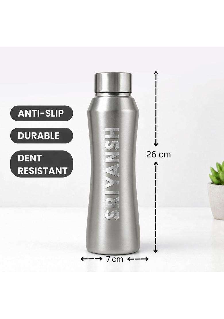 Speedex Customised Stainless Steel Water Bottle with Engraved Name | 1 L | 1.1 Qt - Indya