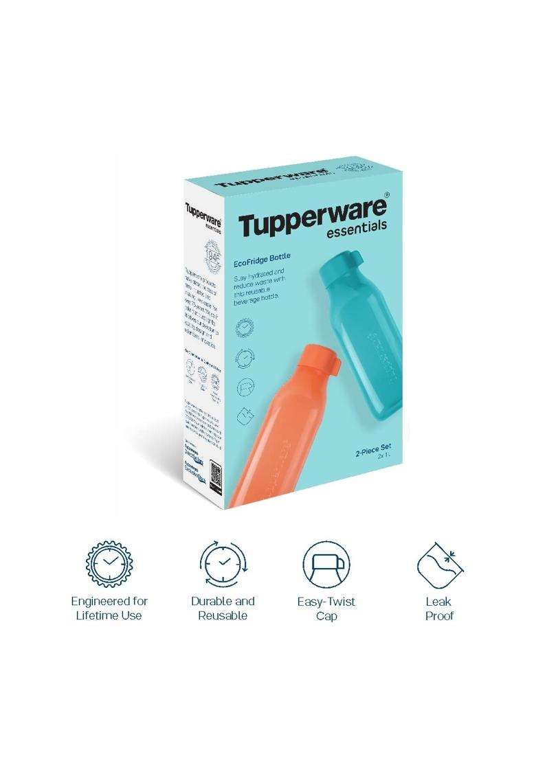 Tupperware Plastic Eco Fridge Bottle | 1 L | 1.1 Qt - Indya