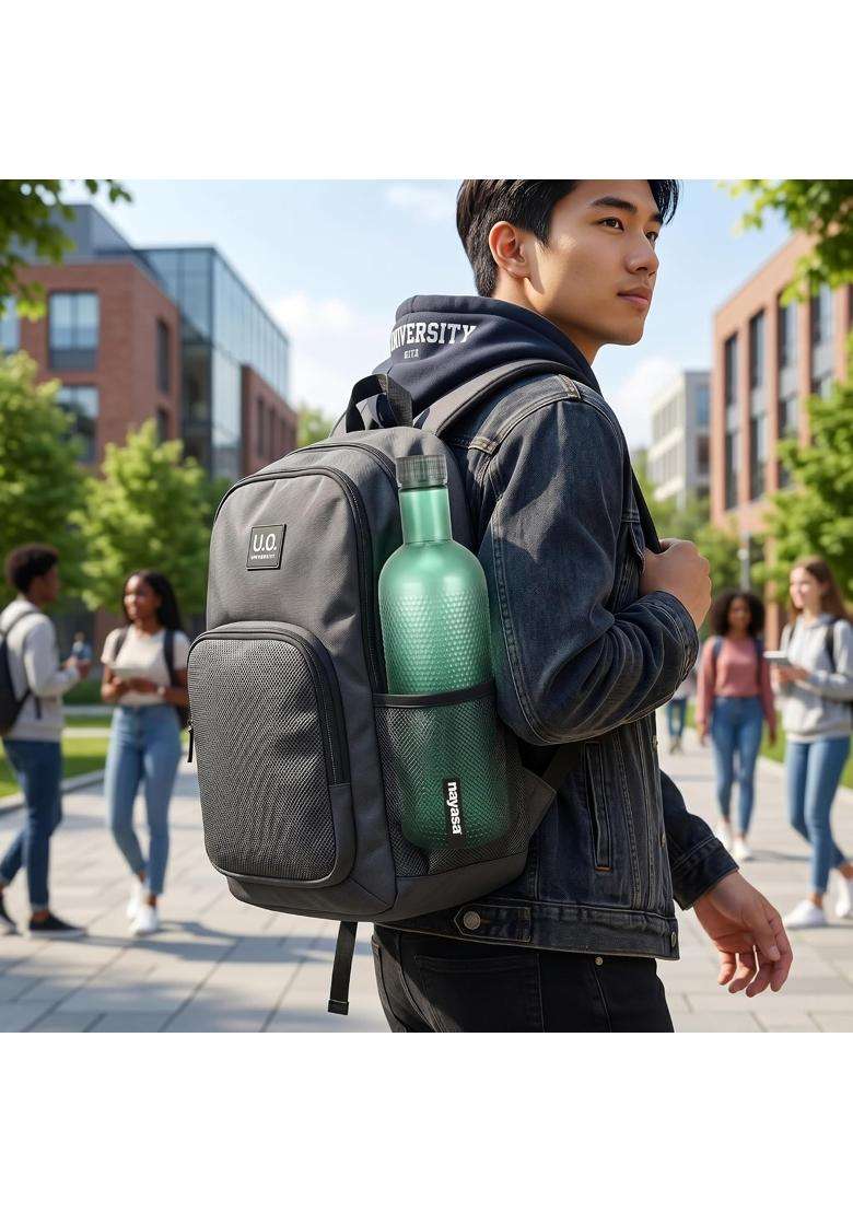 Nayasa Turtle Plastic Water Bottle | 1000 ml | 33.8 fl oz | 6-Piece Set | BPA Free | Leak Proof - Indya