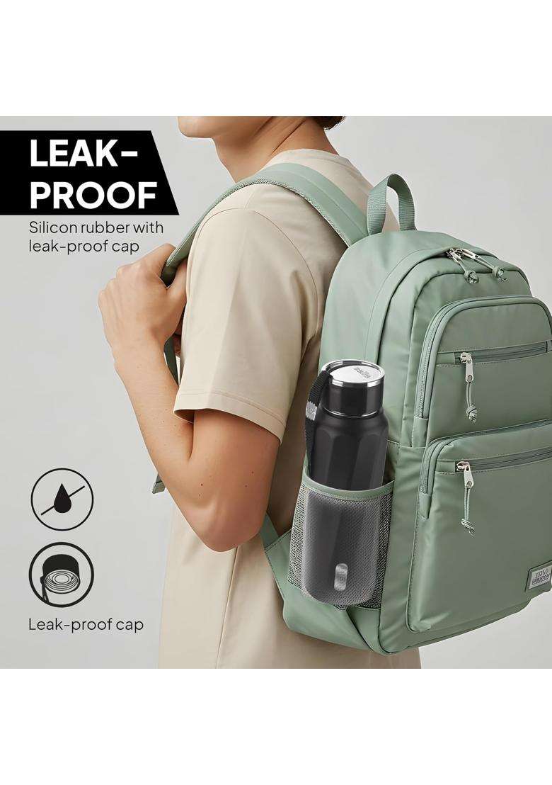 CELLO Puro Steel-X Turbo 600 Inner Steel Insulated Water Bottle | 500 ml | 16.9 fl oz | BPA Free | Leak Proof | Food Safe - Indya
