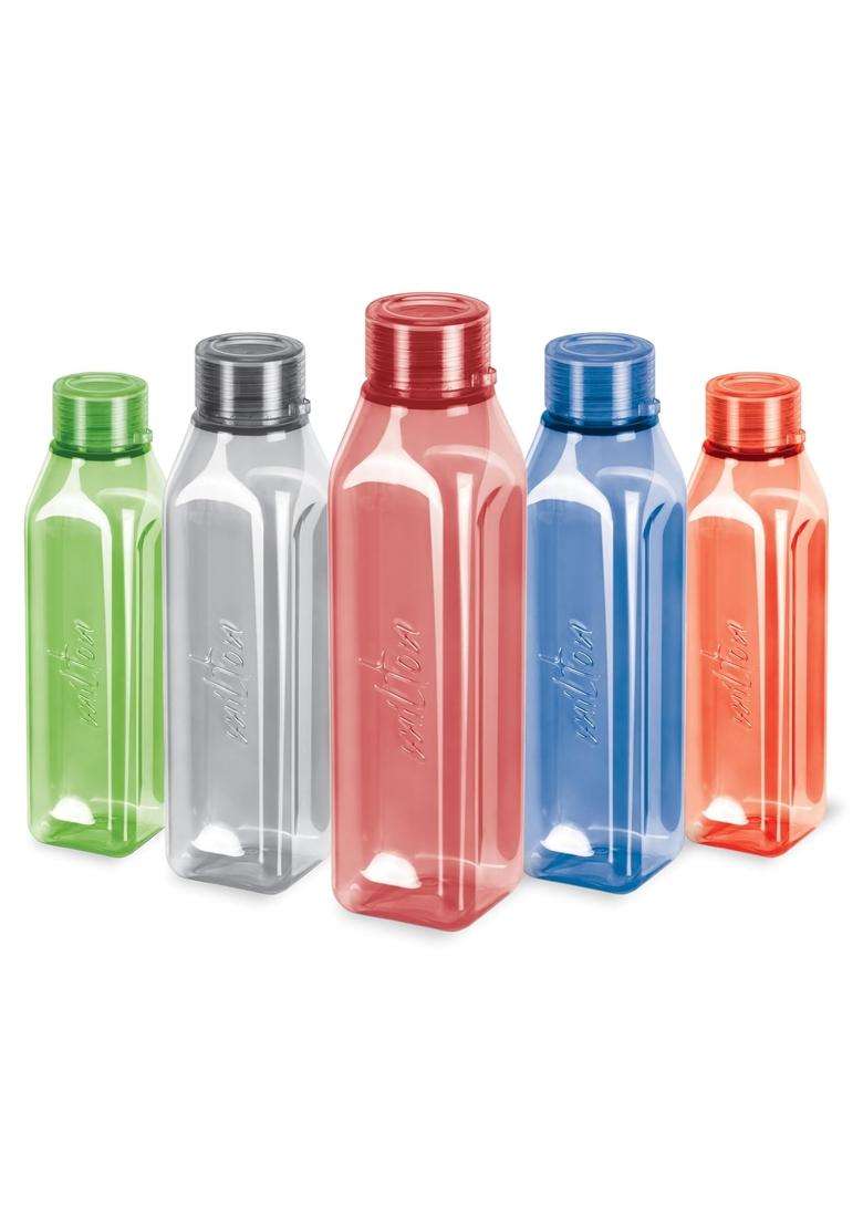MILTON Prime Water Bottles | 1 L | 1.1 Qt | Pack of 5 | BPA Free | Leak Proof | Food Safe - Indya