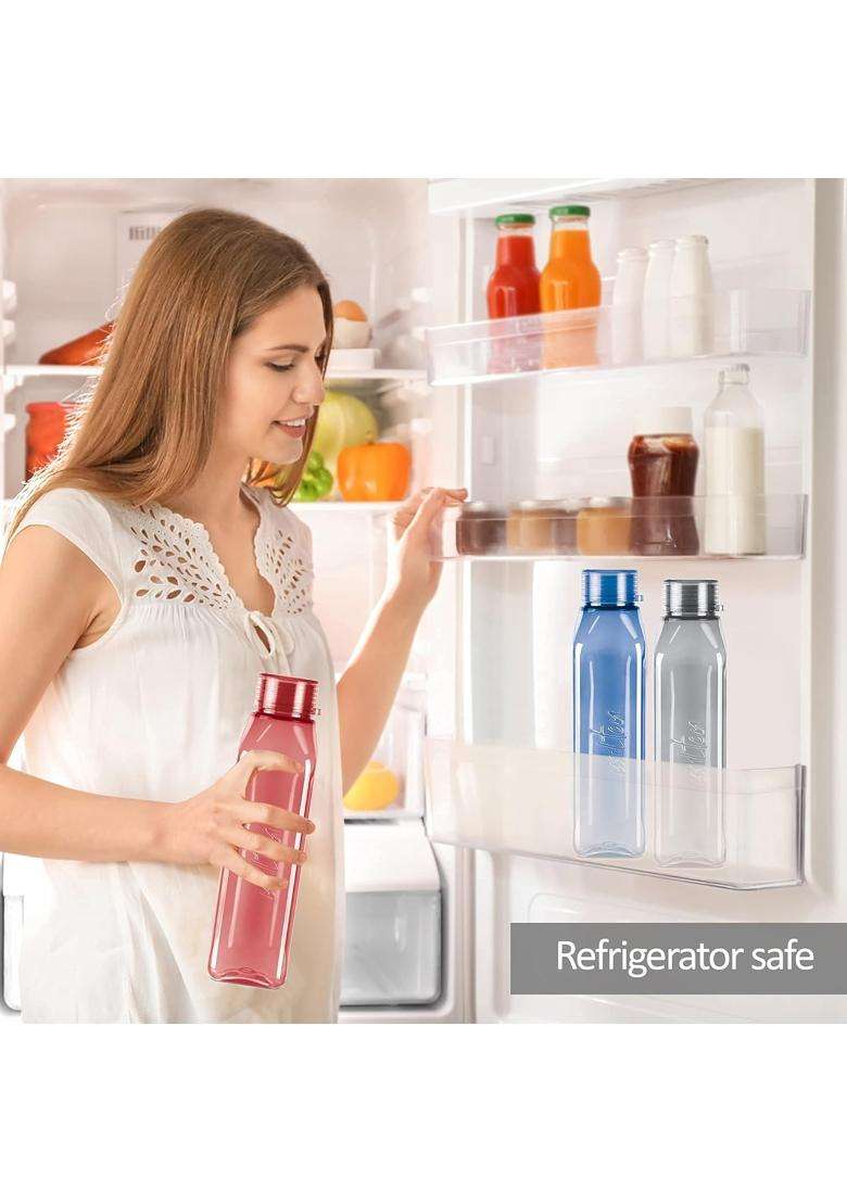 MILTON Prime Water Bottles | 1 L | 1.1 Qt | Pack of 5 | BPA Free | Leak Proof | Food Safe - Indya