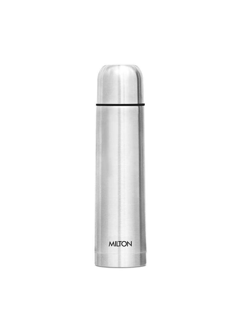 MILTON Eco-Flip 1000 Thermosteel Double Walled Vacuum Insulated Thermos Flask | 1000 ml | 33.8 fl oz | Leak Proof - Indya