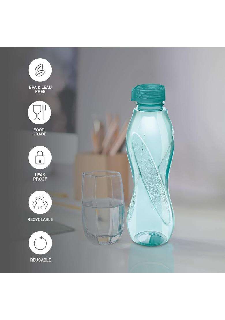 MILTON Oscar Water Bottles | 1 L | 1.1 Qt | Pack of 6 | BPA Free | Leak Proof - Indya