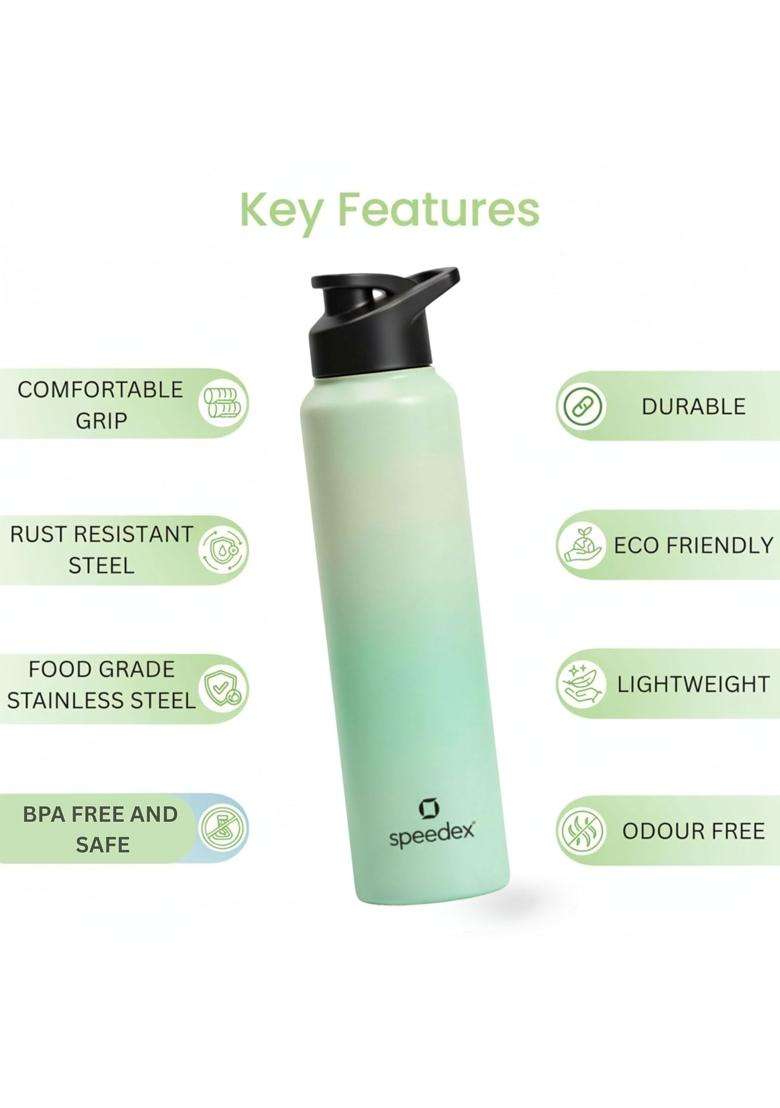 Speedex Stainless Steel Water Bottle | 1 L | 1.1 Qt | Leak Proof - Indya