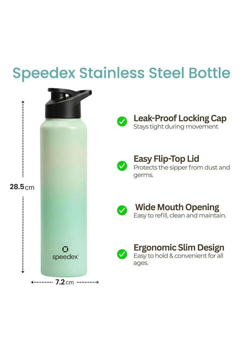 Speedex Stainless Steel Water Bottle | 1 L | 1.1 Qt | Leak Proof - Indya