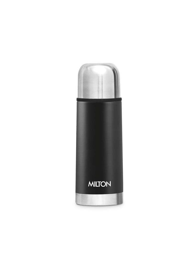 MILTON Eco-Flip 350 Thermosteel Double Walled Vacuum Insulated Thermos Flask | 350 ml | 11.8 fl oz | Leak Proof - Indya
