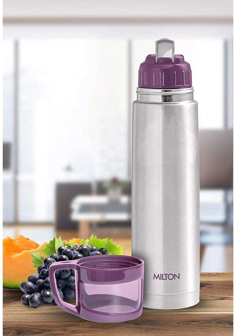 MILTON Glassy 1000 Thermosteel Water Bottle | 1 L | 1.1 Qt | Insulated - Indya