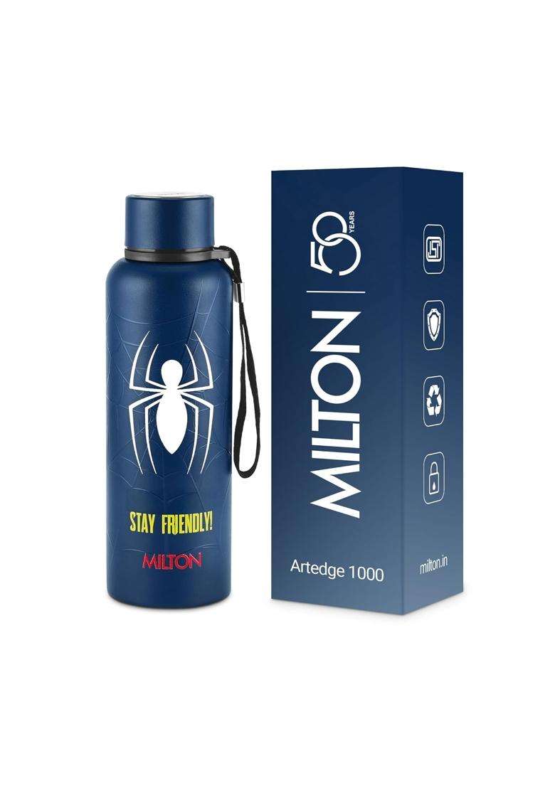 MILTON Artedge 1000 Thermosteel ISI Certified Water Bottle | 1000 ml | 33.8 fl oz | Leak Proof - Indya