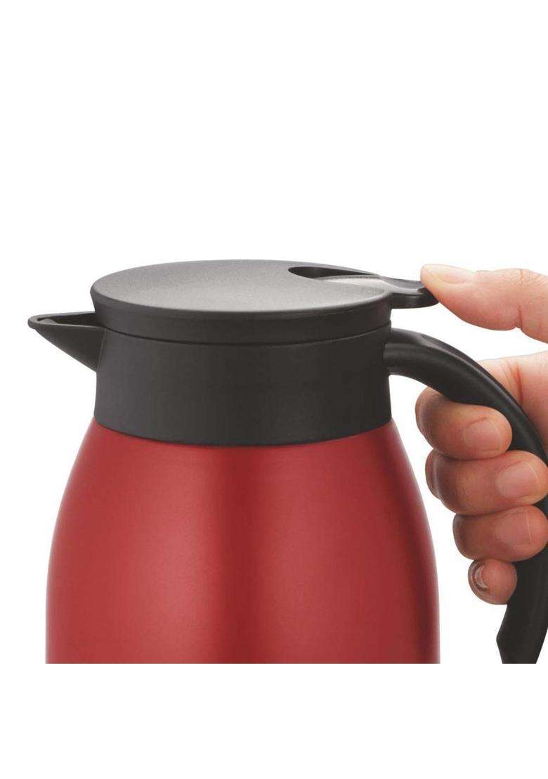 Borosil Stainless Steel Teapot with Handle | 500 ml | 16.9 fl oz | BPA Free | Insulated - Indya