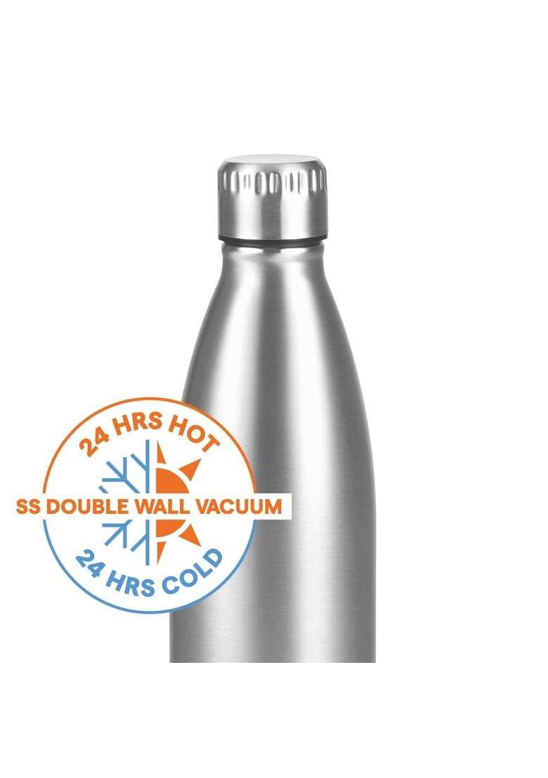 Borosil Hydra Bolt Stainless Steel Water Bottle | 1000 ml | 33.8 fl oz | Insulated - Indya