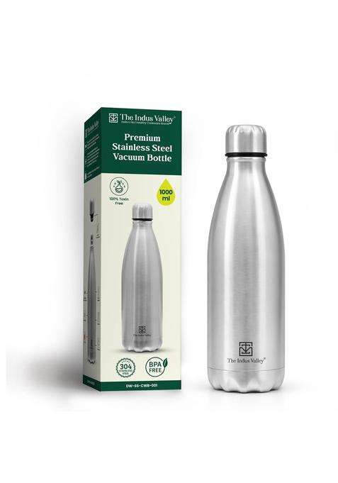 The Indus Valley Stainless Steel Vacuum Insulated Cola Water Bottle | 1 L | 1.1 Qt | Leak Proof | Rust Resistant