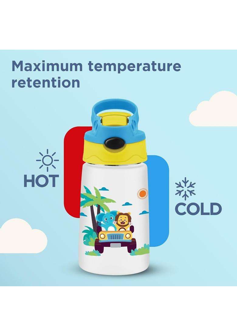 MILTON Insulated Spout Sipper Thermosteel Vacuum Insulated Water Bottle with Spout Lid | 300 ml | 10.1 fl oz | Leak Proof - Indya