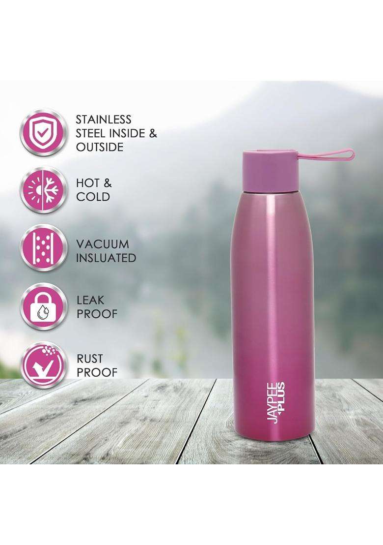 Jaypee Plus Victor ISI Certified Vaccum Insulated Thermosteel Water Bottle 24 Hours Hot | 500 ml | 16.9 fl oz | Leak Proof | Rust Resistant - Indya