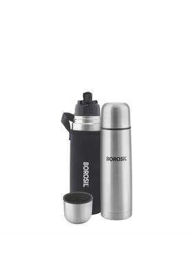 Borosil Stainless Steel Hydra Thermo Vacuum Insulated Flask Water Bottle | 500 ml | 16.9 fl oz