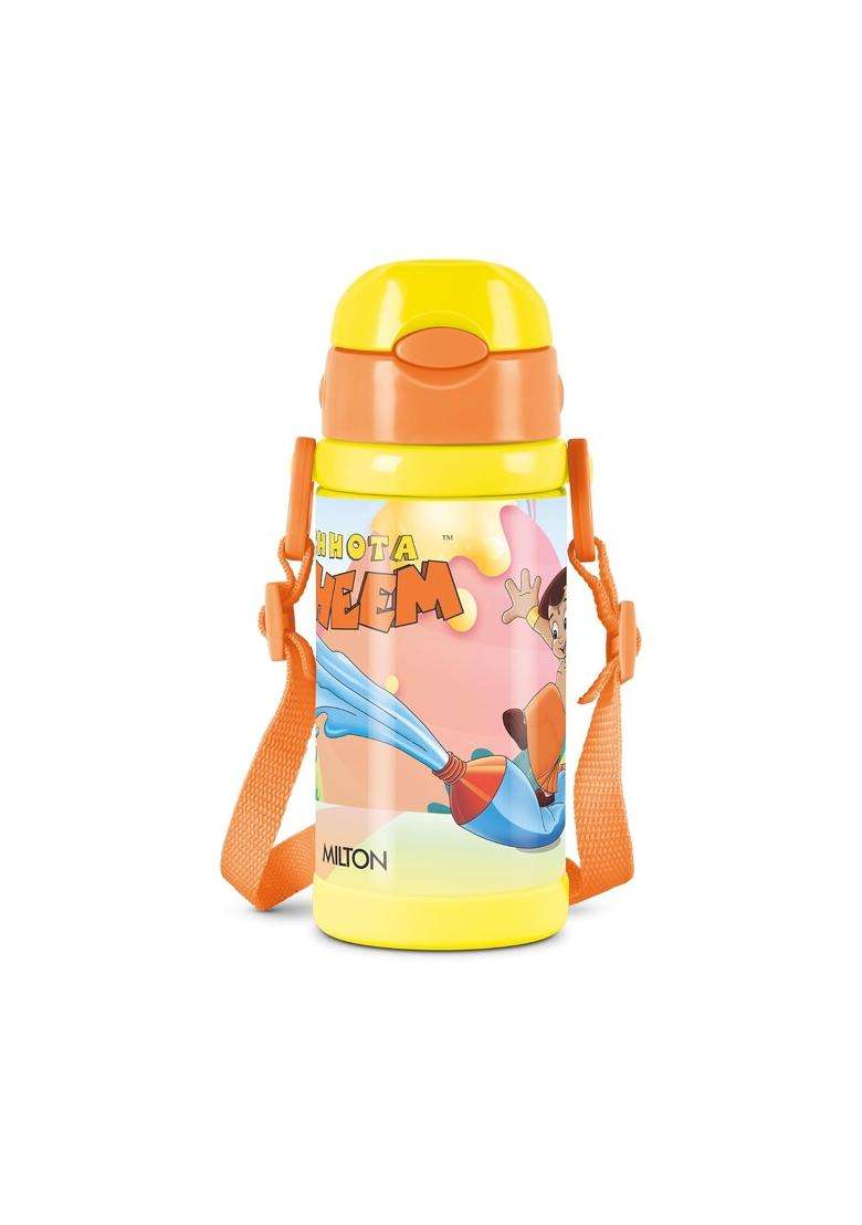 MILTON Charmy 450 Chota Bhim Thermosteel Kids Water Bottle | 400 ml | 13.5 fl oz | Leak Proof | Insulated | Rust Resistant - Indya