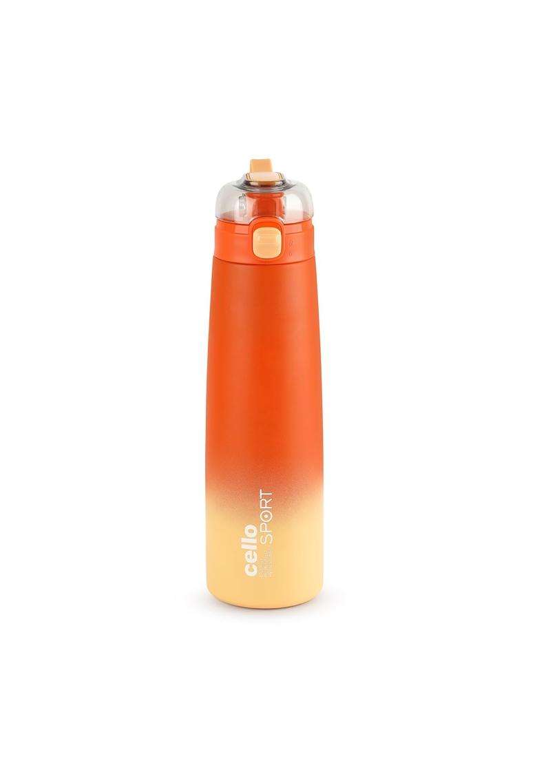 CELLO Nova Hot and Cold Stainless Steel Flask for Office Orange | 1000 ml | 33.8 fl oz | Leak Proof | Insulated - Indya
