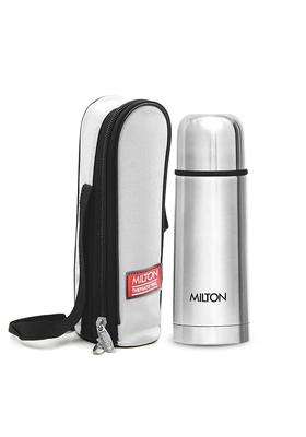 MILTON Plain Lid 350 Thermosteel Water Bottle | 350 ml | 11.8 fl oz | Leak Proof | Insulated