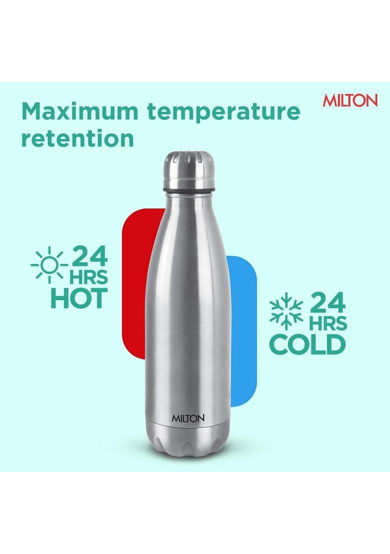 MILTON Duo DLX 1000 Thermosteel Water Bottle | 1 L | 1.1 Qt | Leak Proof | Insulated - Indya