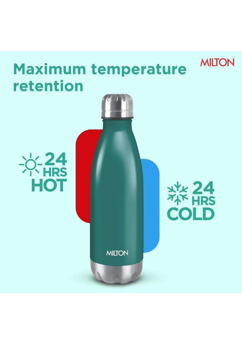 MILTON Duo DLX 350 Thermosteel Water Bottle | 350 ml | 11.8 fl oz | Leak Proof | Insulated - Indya
