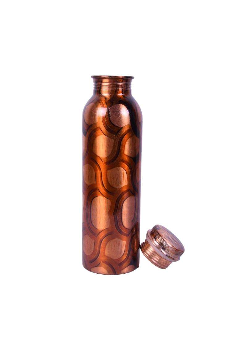 JAIPUR ACE Printed Healthy Copper Bottle | 1000 ml | 33.8 fl oz - Indya