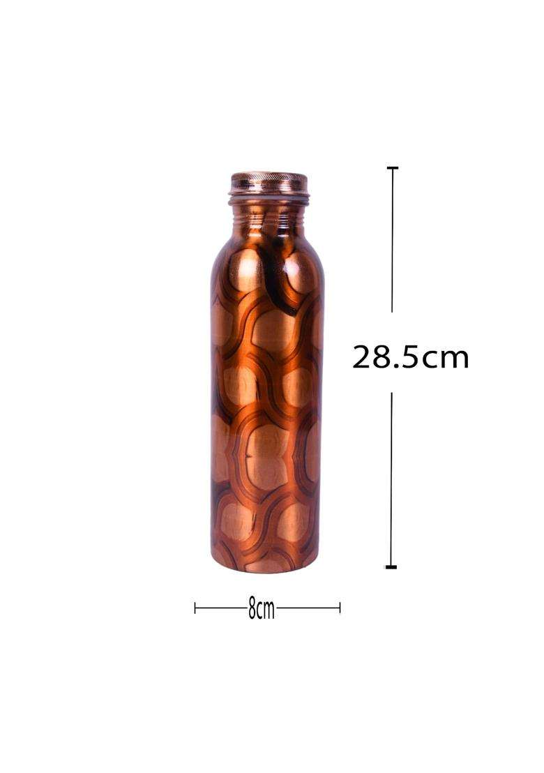 JAIPUR ACE Printed Healthy Copper Bottle | 1000 ml | 33.8 fl oz - Indya