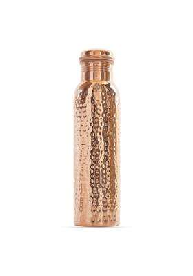 INDIAN ART VILLA Copper Hammered Design Water Bottle | 1000 ml | 33.8 fl oz