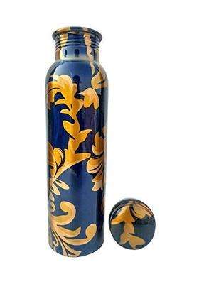JAIPUR ACE Leaf Print Water Copper Bottle | 1000 ml | 33.8 fl oz